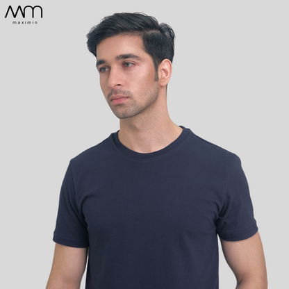 SLIM FIT SHIRT IN NAVY BLUE