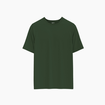 SLIM FIT SHIRT IN FOREST GREEN