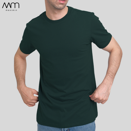 SLIM FIT SHIRT IN FOREST GREEN