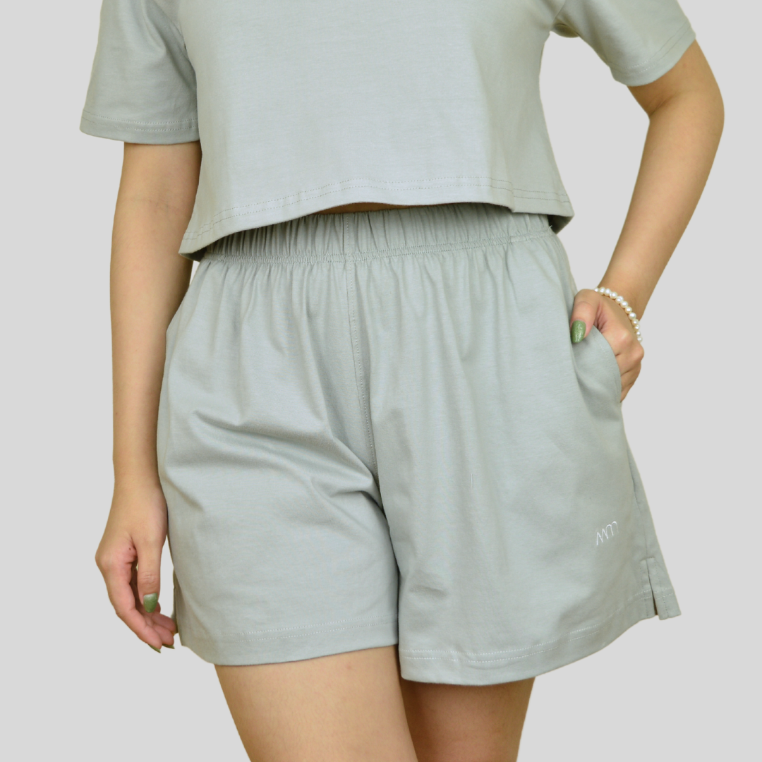 COMFY COTTON SHORT IN BURNISHED LILAC