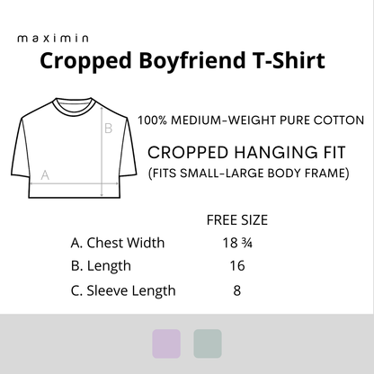 CROPPED BOYFRIEND SHIRT IN NORTHERN DROPLET