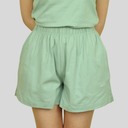 COMFY COTTON SHORT IN GRAPHITE GREEN