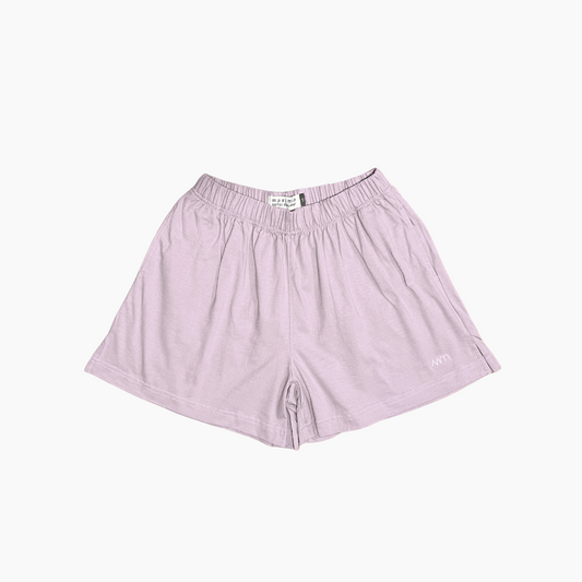 COMFY COTTON SHORT IN BURNISHED LILAC