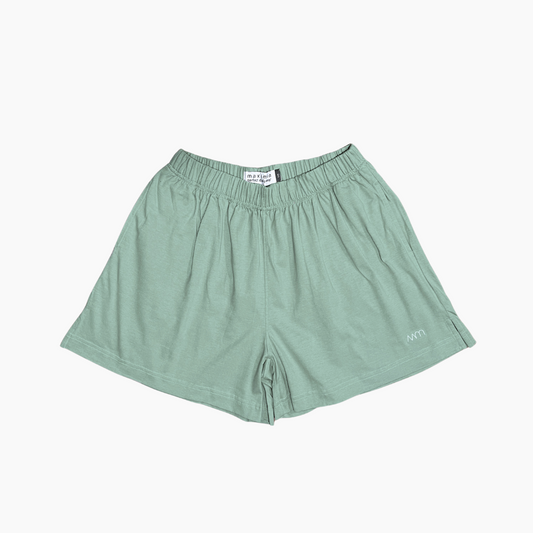 COMFY COTTON SHORT IN GRAPHITE GREEN