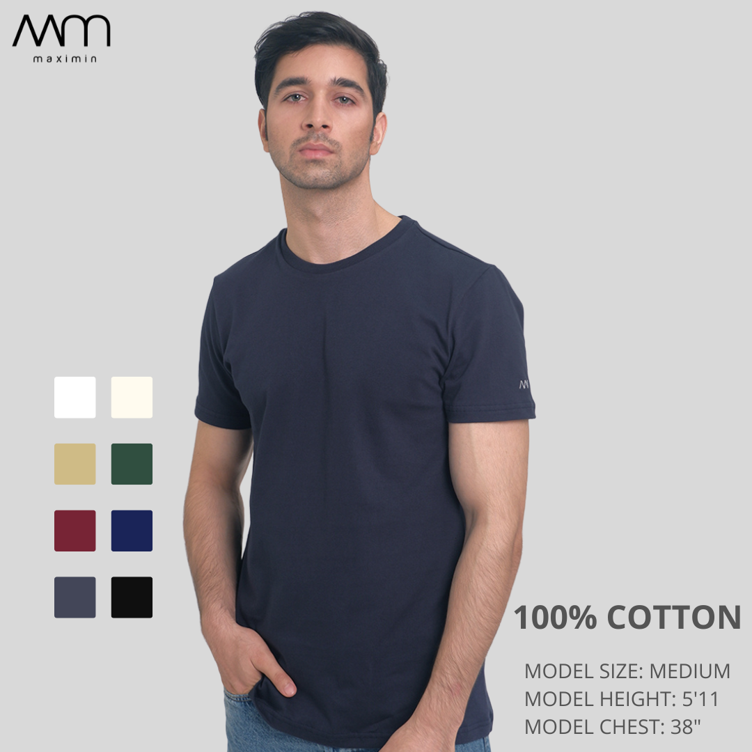 SLIM FIT SHIRT IN NAVY BLUE