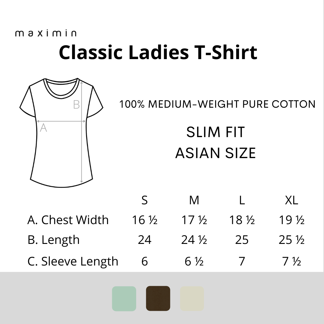 CLASSIC LADIES T-SHIRT IN COFFEE BEAN